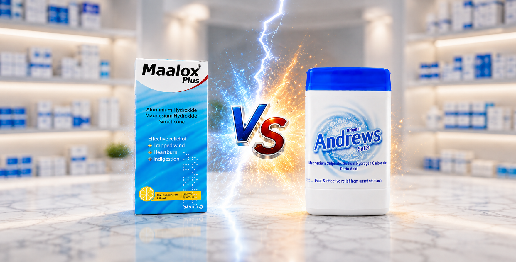 Maalox Plus vs Andrews Liver Salts: Which Indigestion Remedy Is Right for You?