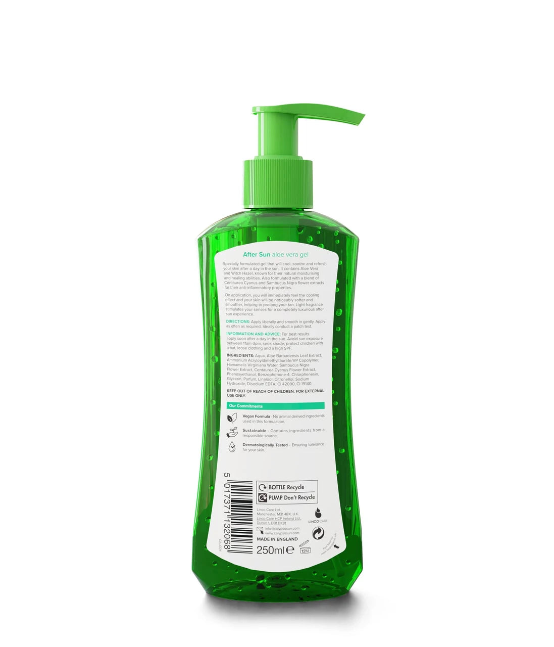 CALYPSO ALOE VERA AFTER SUN GEL 250ML