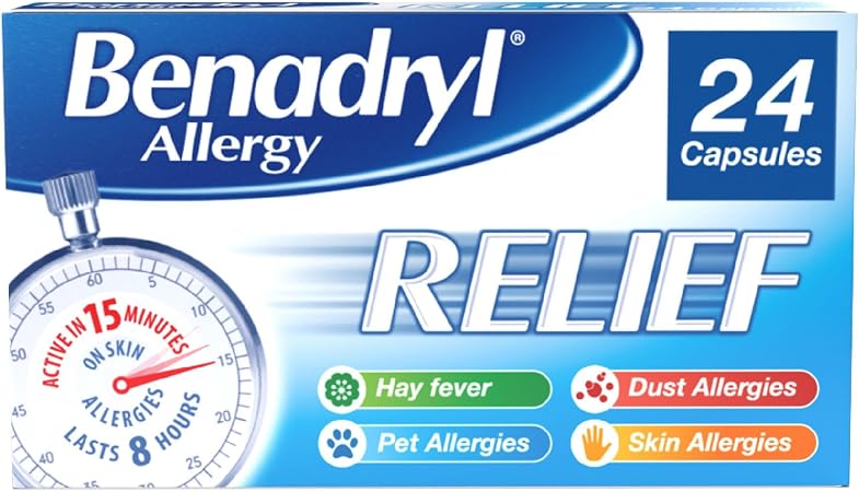 Benadryl Allergy Relief Capsules GSL 24