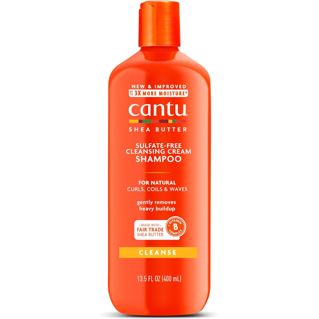 Cantu Shea Butter for Natural Hair Sulfate-Free Cleansing Cream Shampoo 400ml (T)