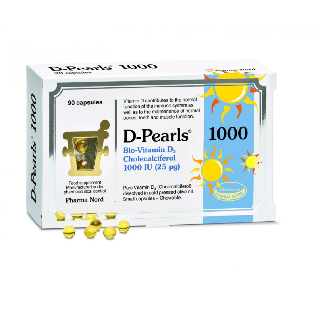 Pharma Nord D-Pearls Bio-Vitamin D3-1000iu, 90 Capsules (N)