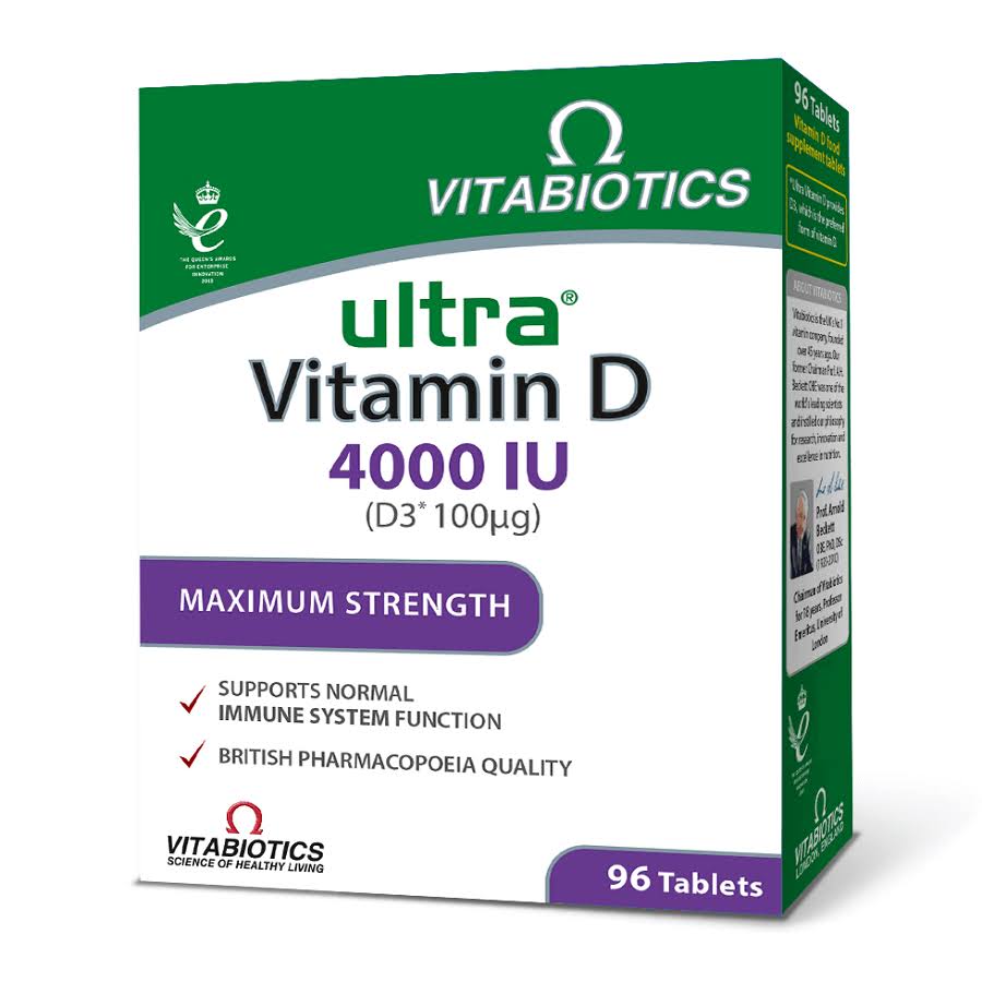 Vitabiotics Ultra Vitamin D 4000 IU 96 Tablets
