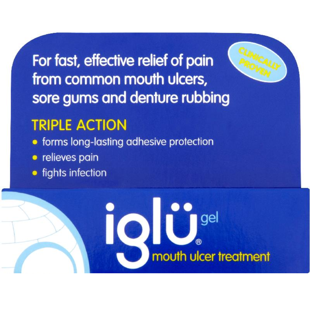 Iglu Rapid Relief Gel Mouth Ulcer Treatment - 8g (P)