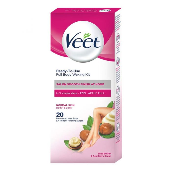Body & Legs Cold Wax Strips for Sensitive Skin, Pack of 20