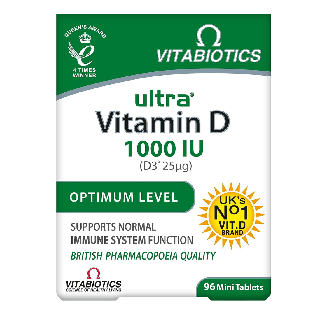 Vitabiotics Ultra Vitamin D 1000IU 96 Tablets