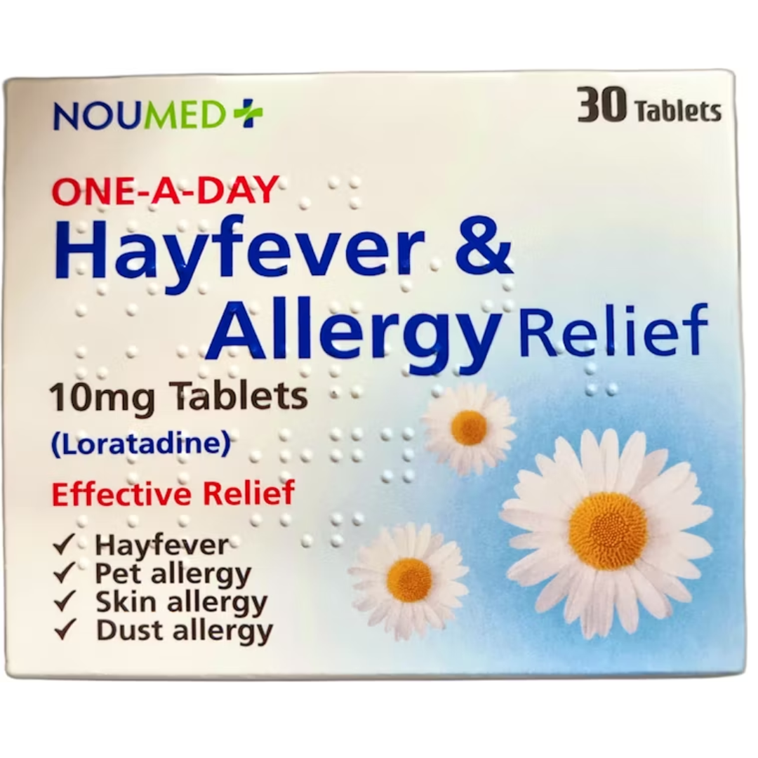 Loratadine One-A-Day Hayfever & Allergy Relief 10mg 30 Tablets (D)