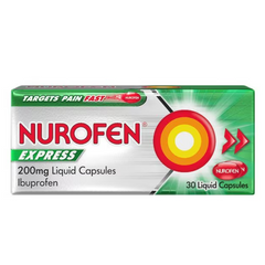 Nurofen Express 200mg Liquid Capsules - 30 (P) (D)