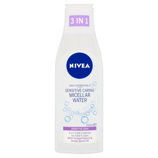 Nivea Daily Essentials 3 In 1 Sensitive Caring Micellar Water, 200ml