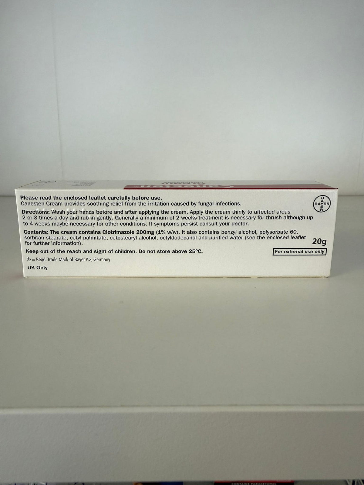 Canesten Cream (Clotrimazole) 20g