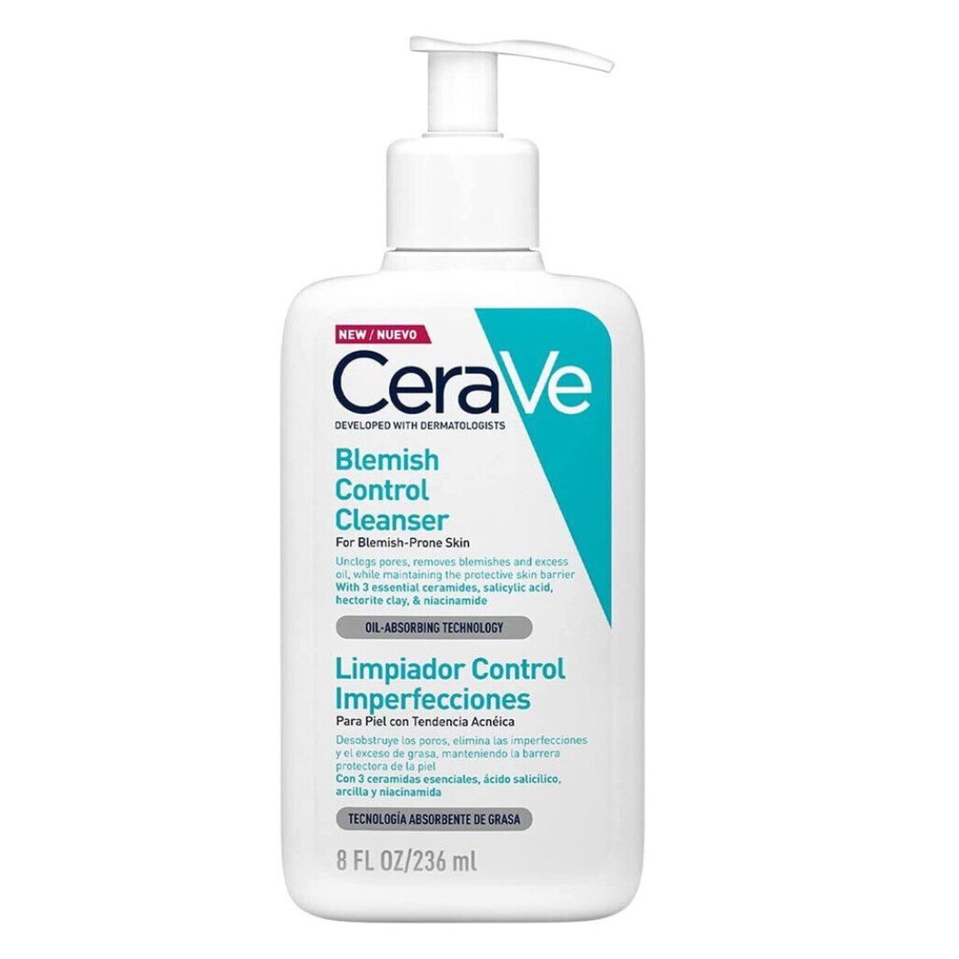CeraVe Blemish Control Face Cleanser with 2% Salicylic Acid & Niacinamide for Blemish Prone Skin 236ml