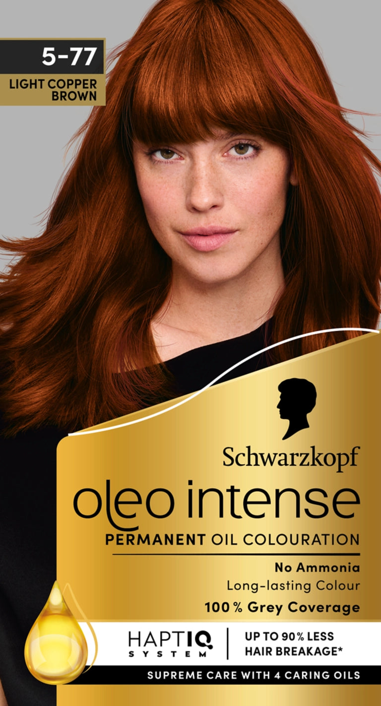 Schwarzkopf Oleo Intense 5-77 Light Copper Brown Permanent Hair Colour (U)