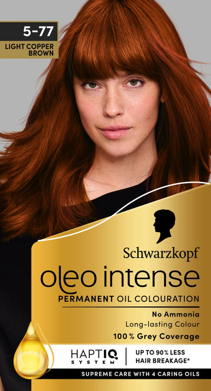 Schwarzkopf Oleo Intense 5-77 Light Copper Brown Permanent Hair Colour (U)