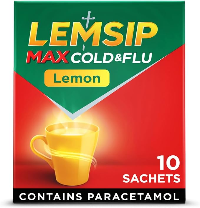 Lemsip Max Cold & Flu Lemon 10 Sachets