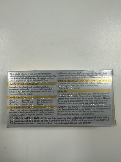 Nuromol 200mg/500mg - 16 Tablets (P)