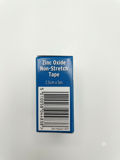 Fast Aid Zinc Oxide Non Stretch Tape 2.5cm x 5m