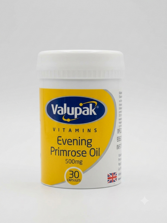 Valupak Vitamins Evening Primrose Oil 500mg 30 Capsules
