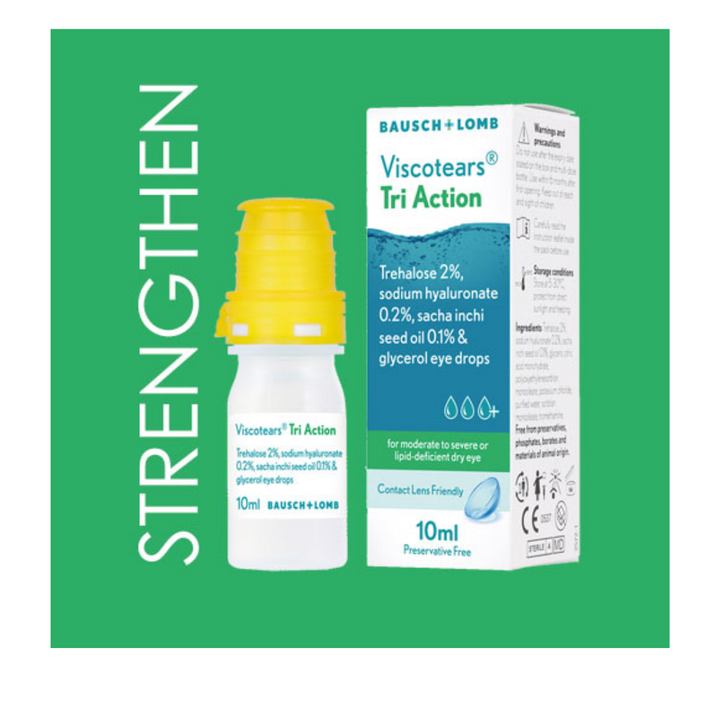 Viscotears Tri Action eye drops 