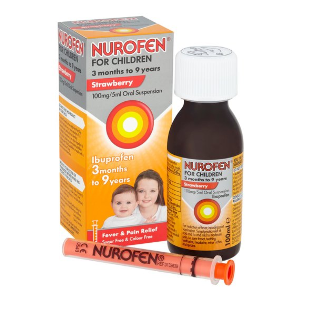 Nurofen for Children Strawberry Oral Suspension 