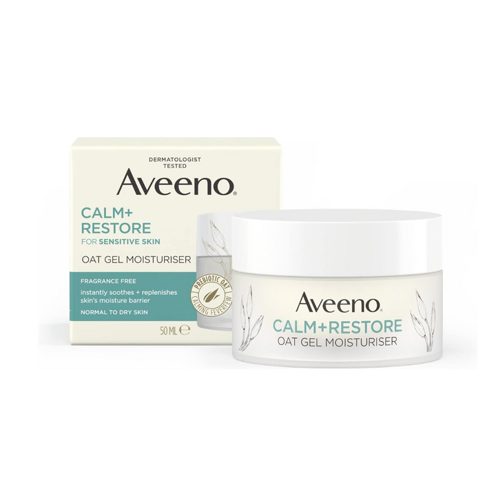 Aveeno Face Calm and Restore Oat Gel Moisturiser 50ml