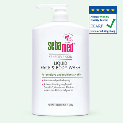 Sebamed Liquid Face and Body Wash 1000ml