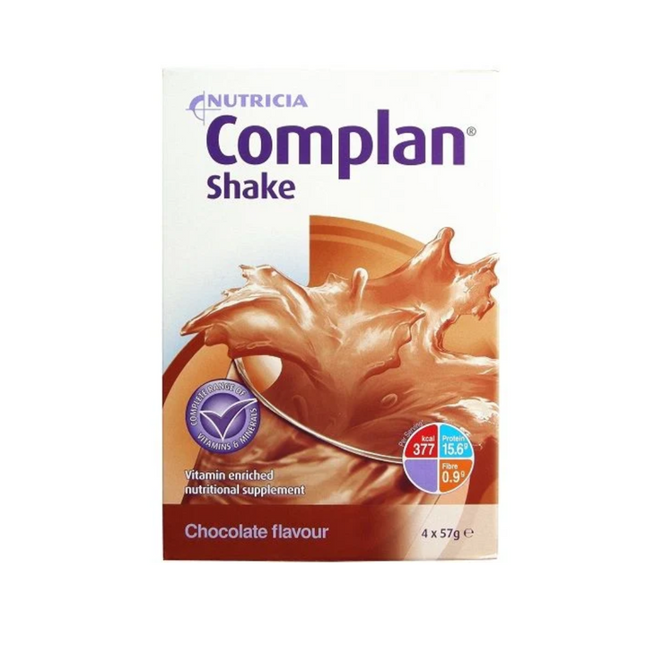 Complan Shake Chocolate Flavour Sachets 4 x 57g