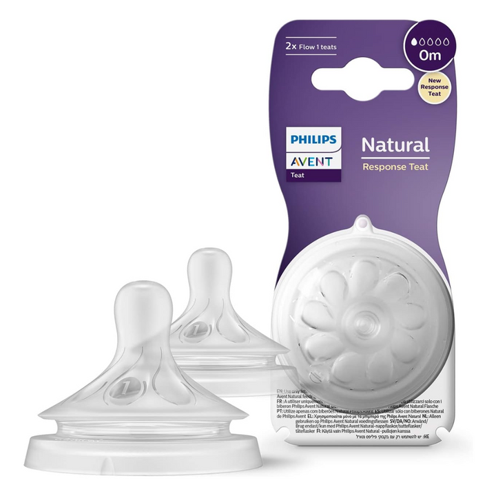 Philips Avent Natural Response Bottle Teat 2 x Baby Bottle Flow