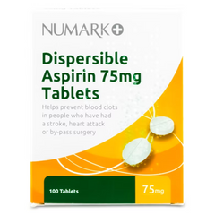 Numark Dispersible Aspirin Tablets 75mg 100 (P)(A)