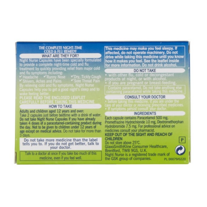 Night Nurse ten capsules