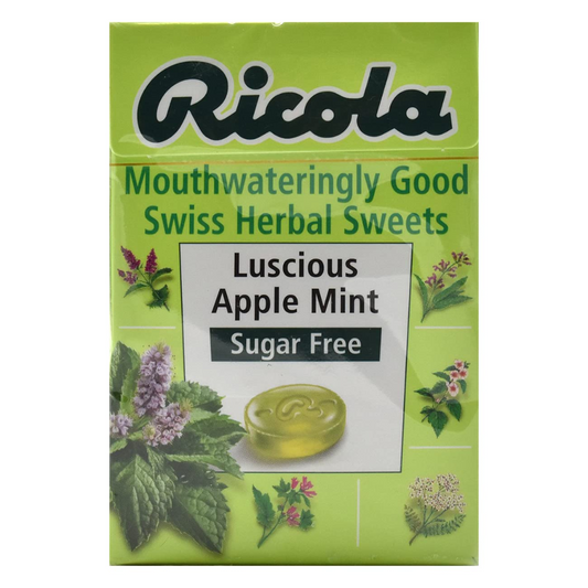 Ricola Luscious Apple Mint Sugar Free Candy, 45 GM (D)