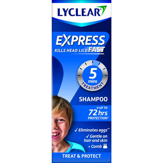 Lyclear Express Treat & Protect Shampoo Head Lice Shampoo Format 200ml (D)