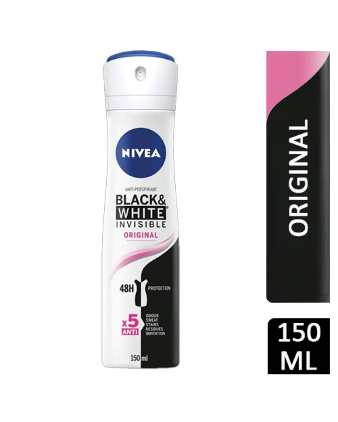 Nivea Black & White Invisible Anti-Perspirant Original 150ml (D)