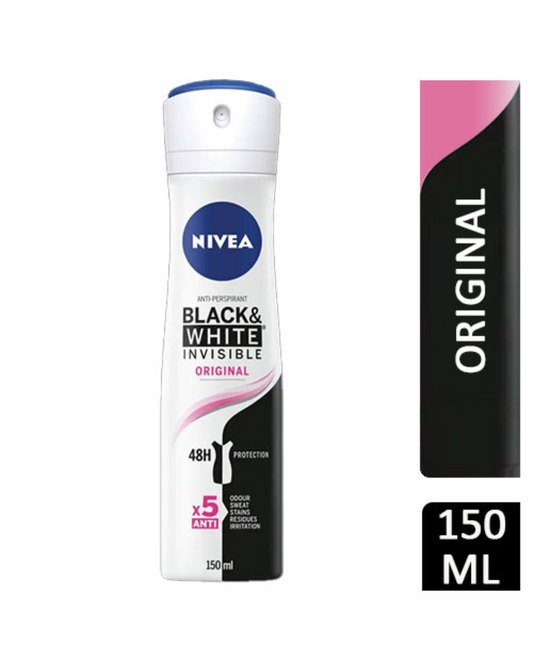 Nivea Black & White Invisible Anti-Perspirant Original 150ml (D)