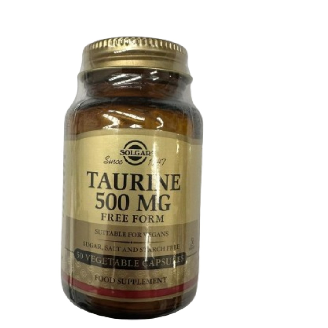 Solgar Taurine 500 mg Vegetable Capsules Free Form 50  (D)