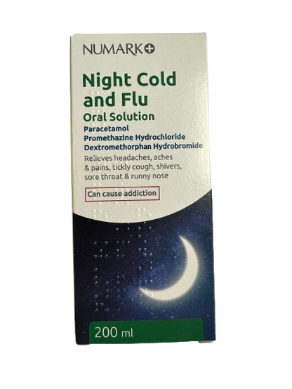 Numark Night Cold and Flu Oral Solution 200ml (P) (A)