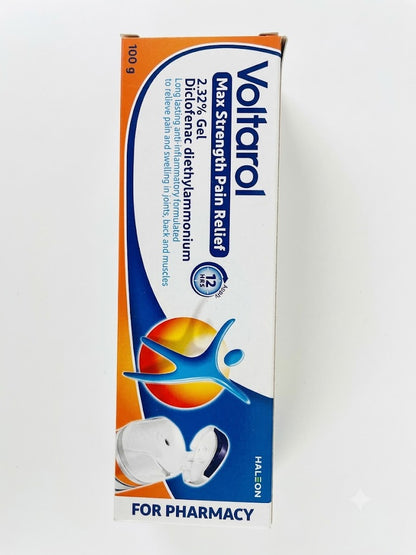 Voltarol Max Strength Pain Relief Gel 12 Hour 2.32% 100g (P) (A)
