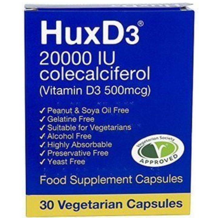 HuxD3 Colecalciferol 20000IU (500mcg) Vitamin D3 (N)