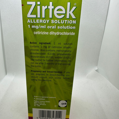 Zirtek 200ml Allergy Solution
