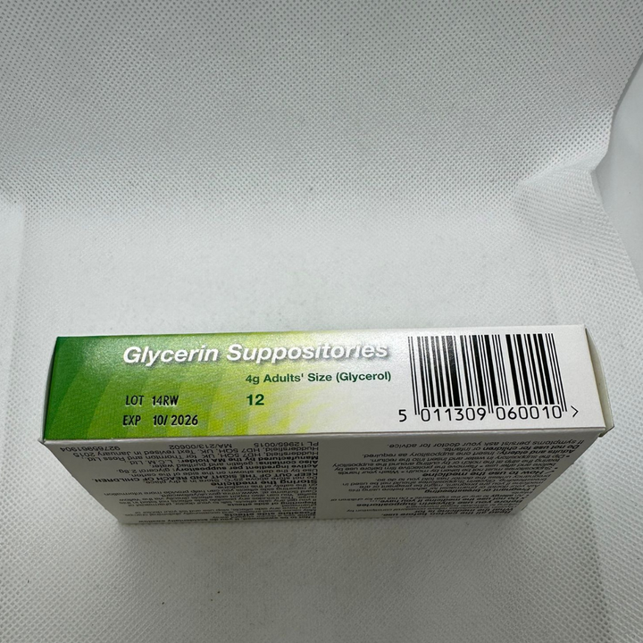 Care Glycerin Suppositories 4g Adult 12 Size