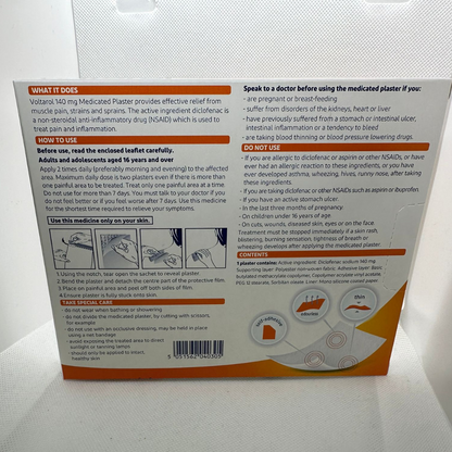 Voltarol 140mg Medicated Plaster - 2 (P)