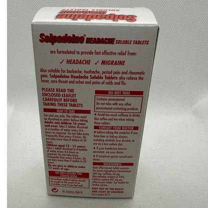 Solpadeine Headache Soluble 16 Tablets (A)