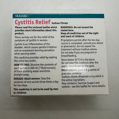 Numark Cystitis Relief Sachets 6 (N)