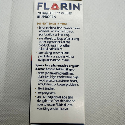 Flarin 200mg Soft - 30 Capsules (D)