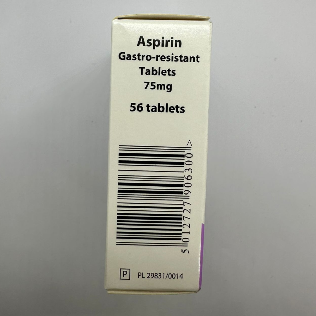 Aspirin 75mg EC Gastro-Resistant Tablets - Pack of 56 (P)(A)