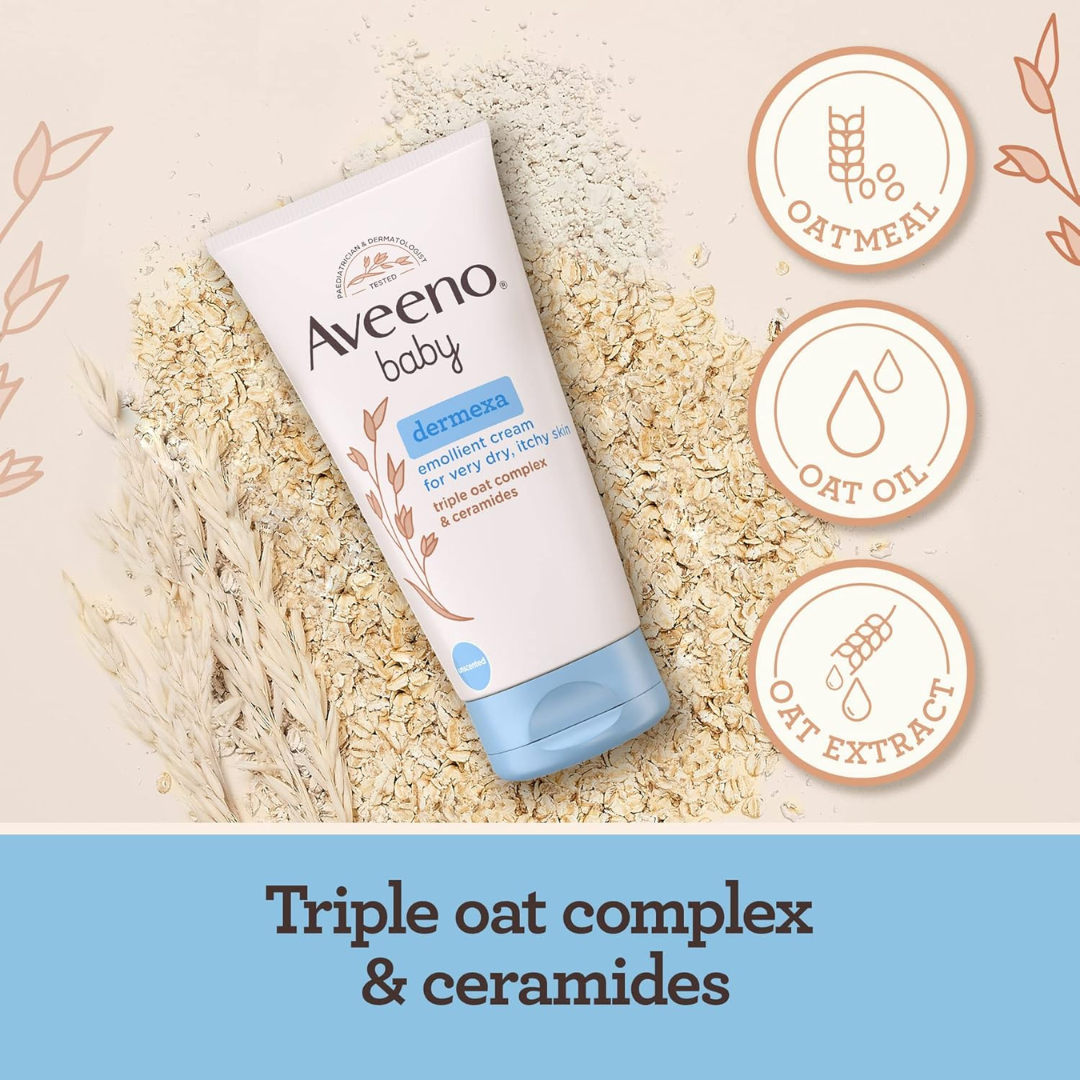 Aveeno Baby Emollient Cream, Fragrance free, Cream, 150 ml (T)