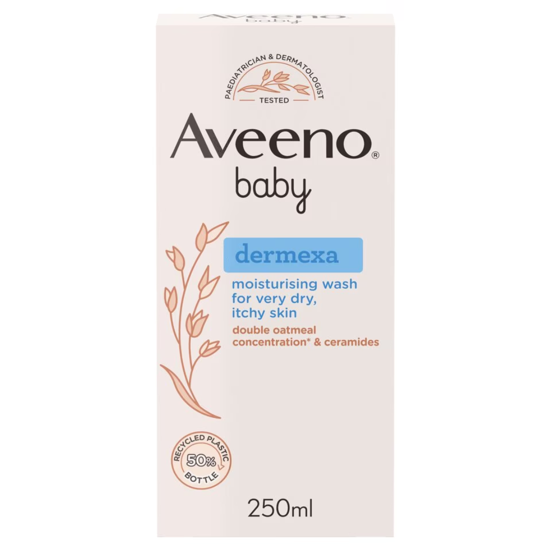 Aveeno Baby Dermexa Moisturising Baby Wash for Dry & Itchy Skin 250ml (T)