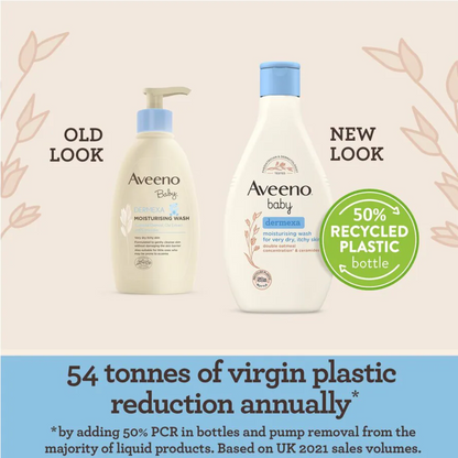 Aveeno Baby Dermexa Moisturising Baby Wash for Dry & Itchy Skin 250ml (T)