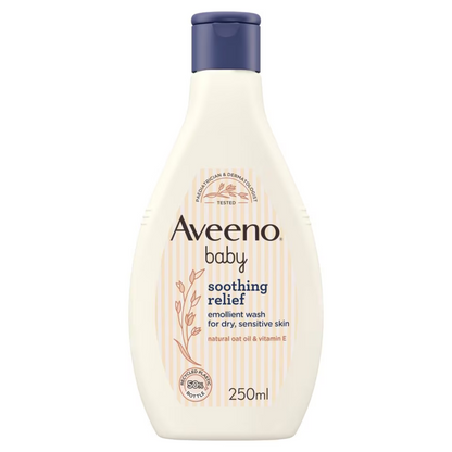Aveeno Baby Soothing Relief Emollient Baby Wash for Dry Skin 250ml (T)