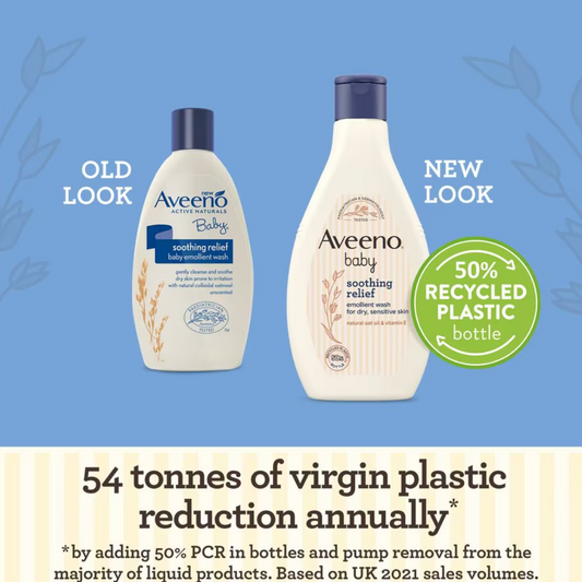 Aveeno Baby Soothing Relief Emollient Baby Wash for Dry Skin 250ml (T)
