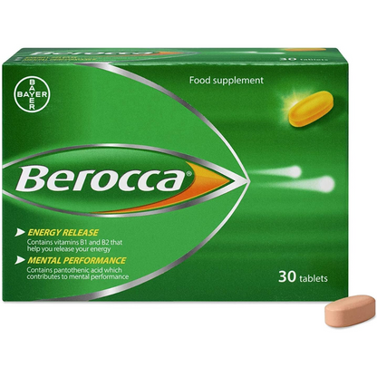 Berocca Vitamin C Film Coated Energy Tablets 1 Pack of 30 Tablets (T)