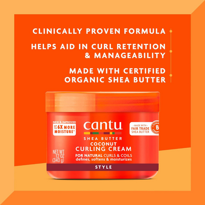 Cantu Shea Butter For Natural Hair Coconut Curling Cream 340g (T)
